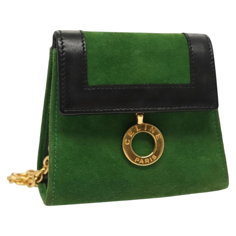 Celine Circle Logo Suede
